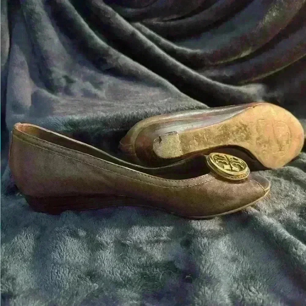 Tory Burch Peep Toe Wedge